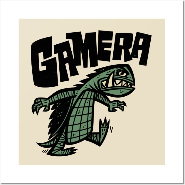 Gamera Wall Art by Jon Kelly Green Shop